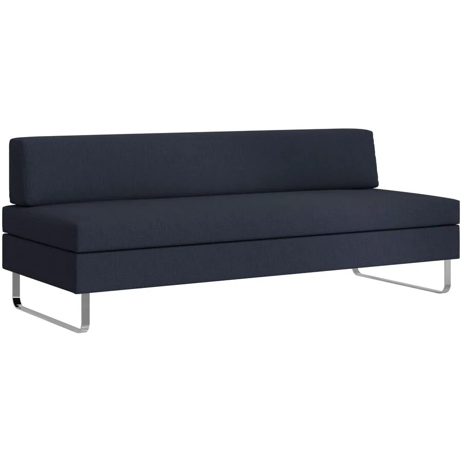 SWISS PLUS Bettsofa Bed for Living Doppio Blau Stoff 205 cm 165 cm Vergrösserung - Farbe: Dunkelblau - Möbel Konfigurator: Traummöbel individuell
