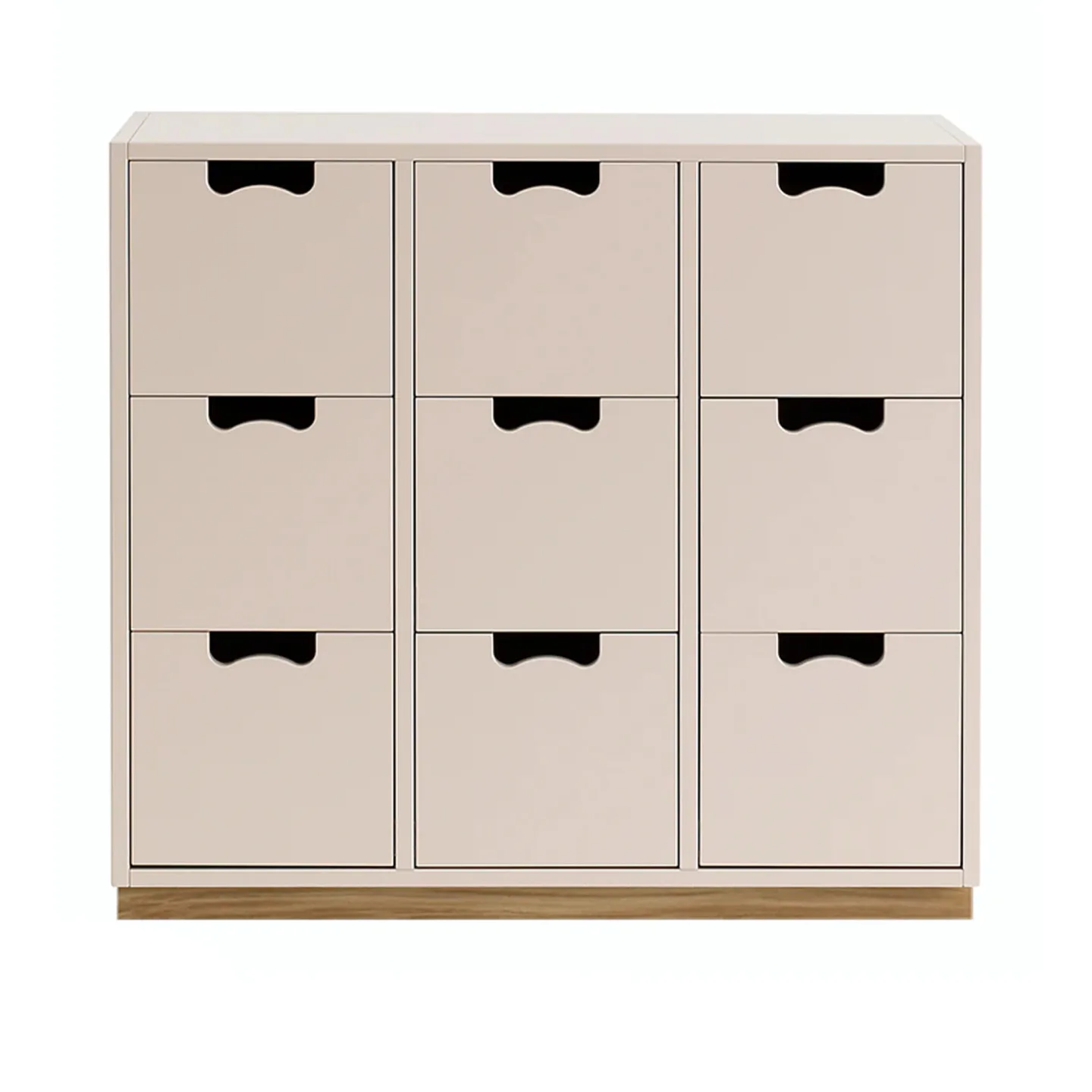 Asplund - Snow Drawer B3 - Rose, Ek Sockel - Byråer - Thomas Sandell & Jonas Bohlin - Beige - Trä