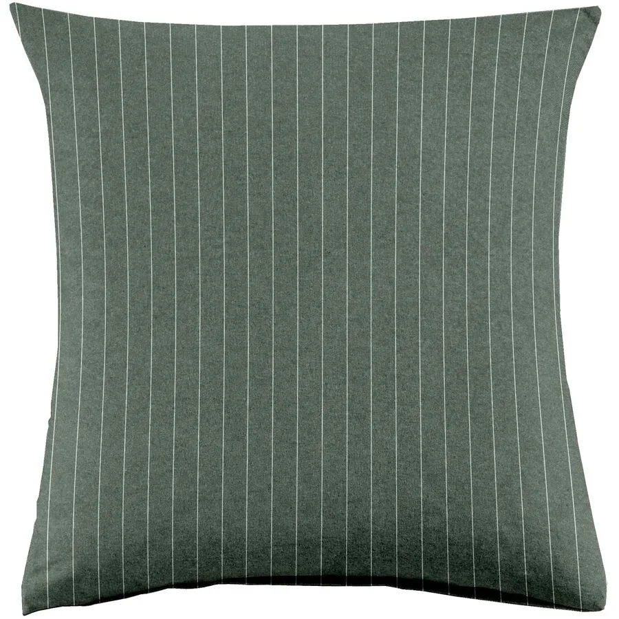 Kissenbezug Emma 65x65cm cilantro - Farbe: dunkelgrün - Material: 100% Baumwoll-Flanell, Heather Melange Optik