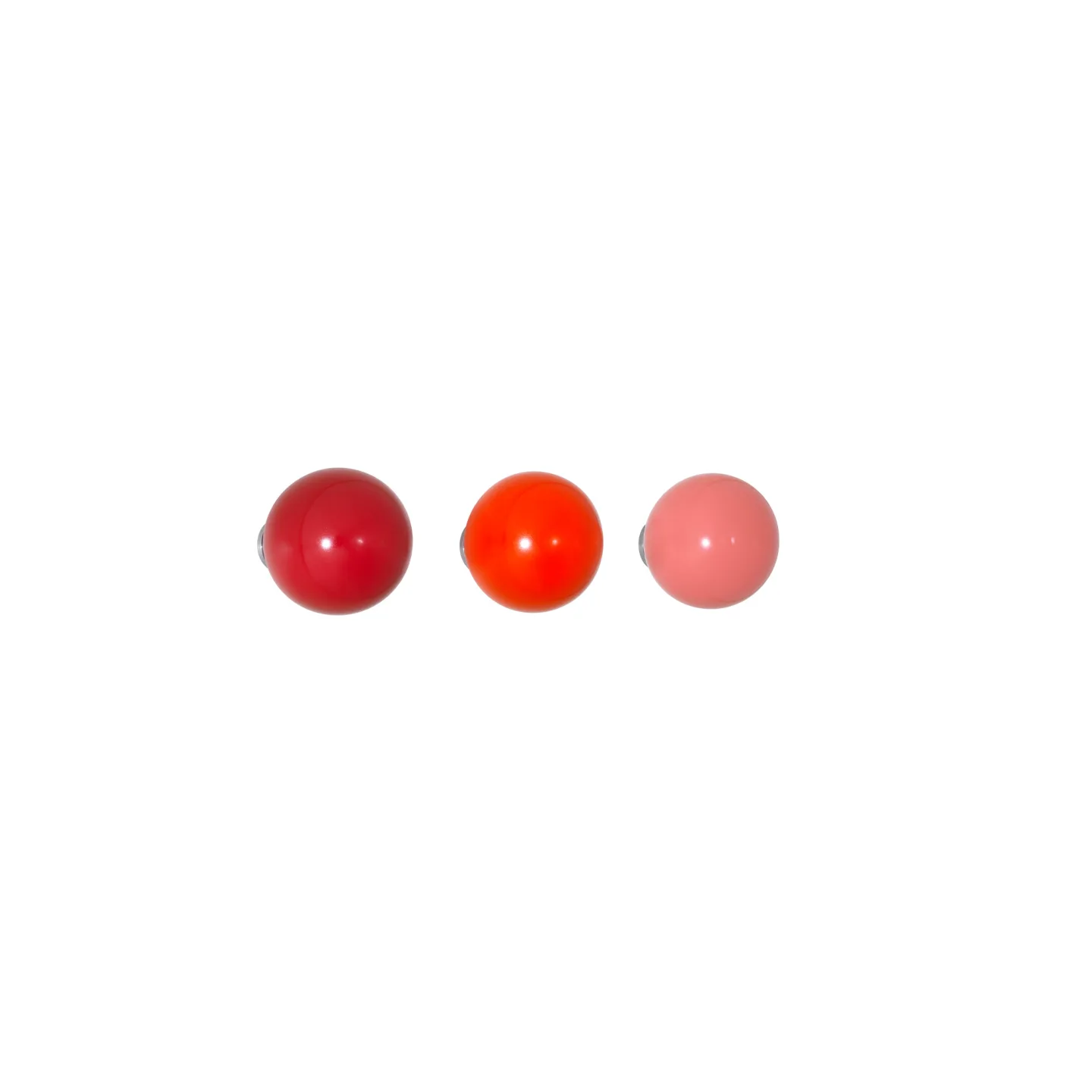 Vitra - Coat Dots knoppar 3-pack Röda - Krokar - Hella Jongerius - Röd