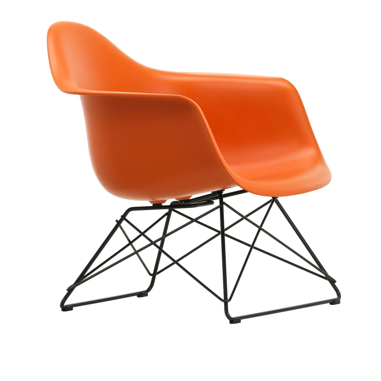 Vitra - Eames RE Plastic Armchair LAR 92 Citron, White Base - Fåtöljer - Charles & Ray Eames - Gul - Metall/Plast