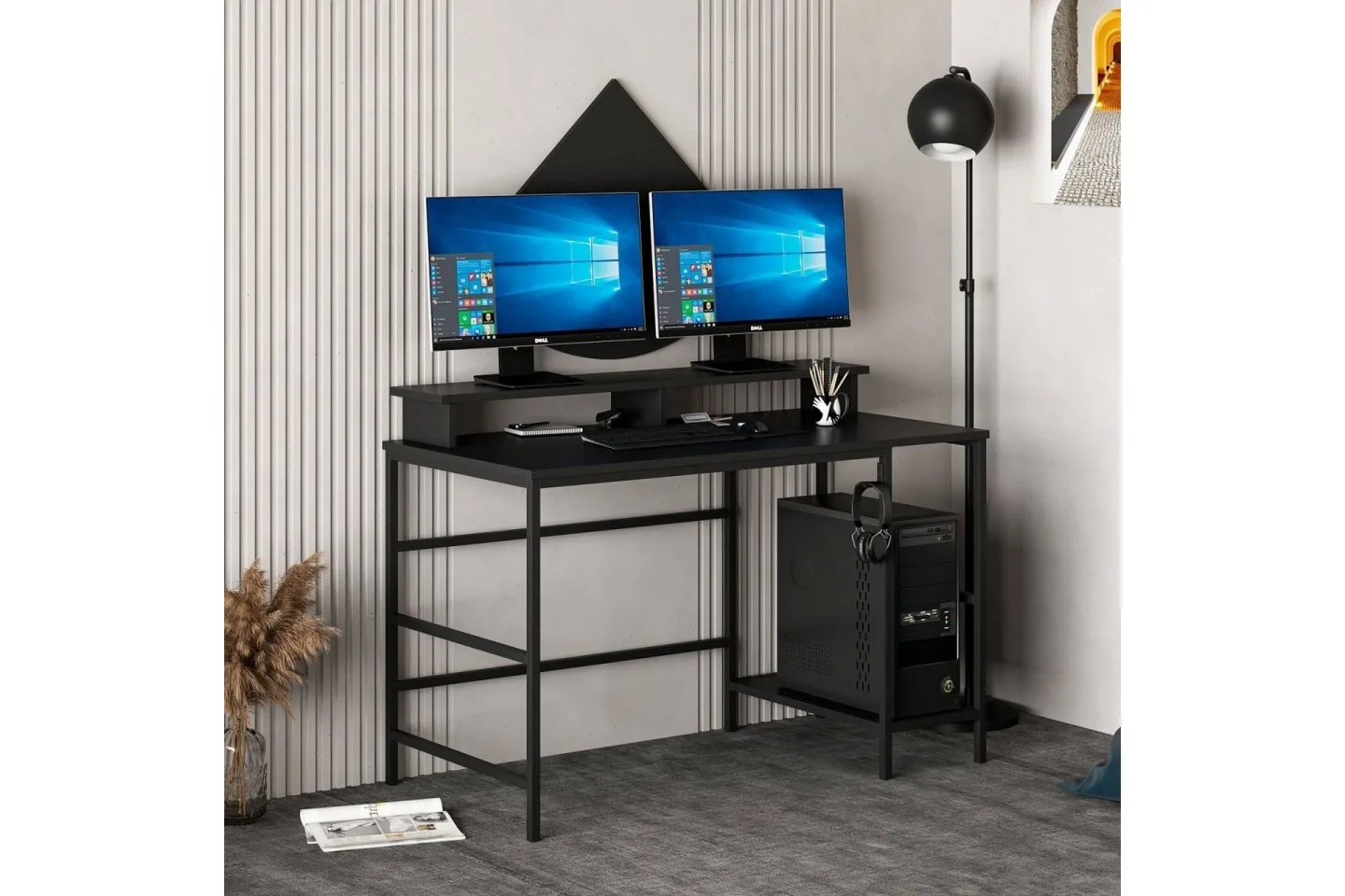 Nafe Skrivbord 120 cm - Svart