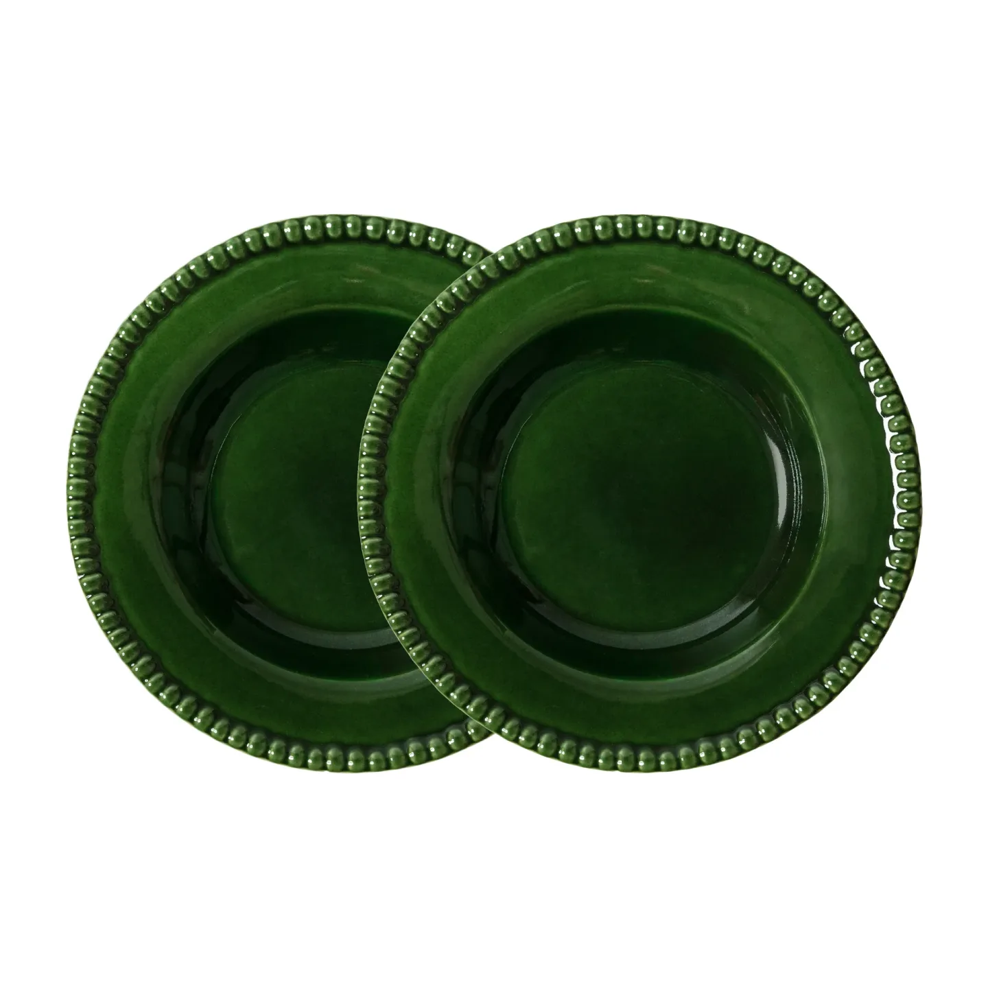 PotteryJo Daria tiefer Teller Ø26cm 2er Pack Moss