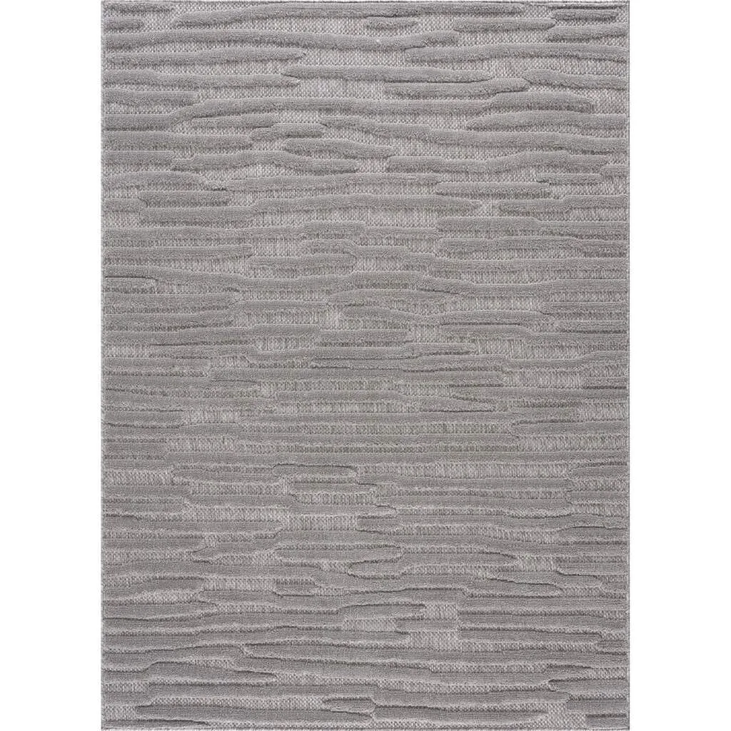 Shaggy Indoor-Outdoor - Neston (grå) (Størrelse: 80 x 150 cm)