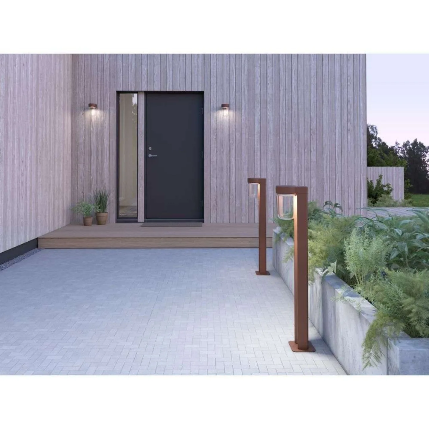 Moon Gartenleuchte H94,7 Rust - Belid - Terrasse - Metall