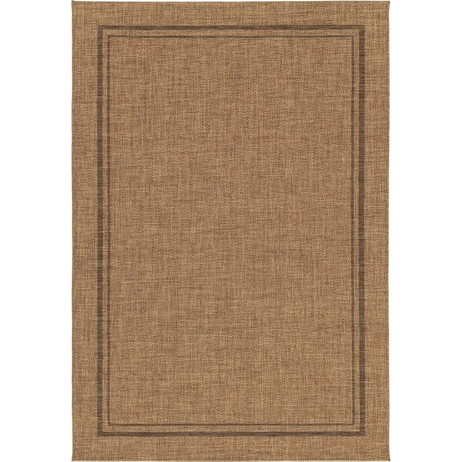 Outdoor-Teppich Zea Braun Einfarbig Polypropylen 80 x 200 cm
