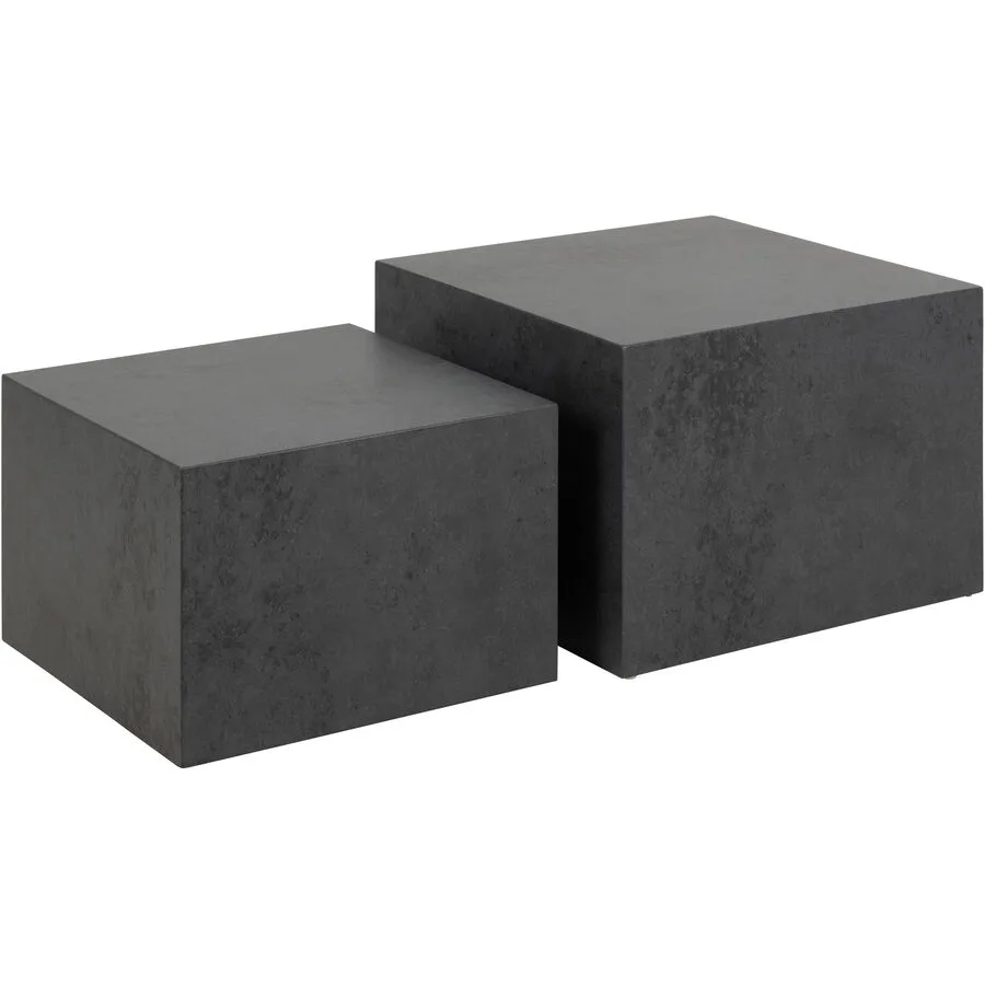 Salontisch Dice Schwarz MDF 58 cm