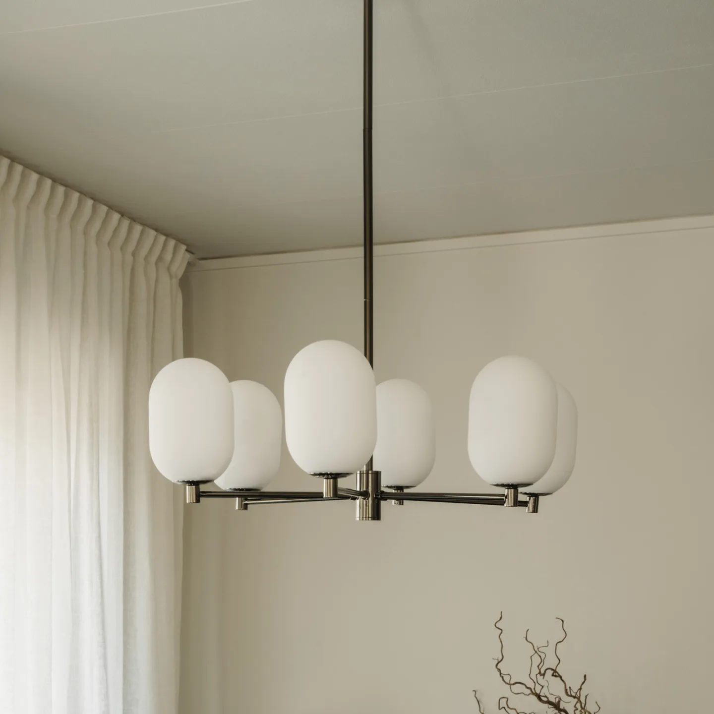 Watt & Veke Noor-Kronleuchter Ø65 cm White