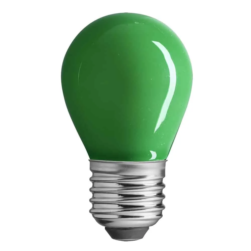 Klotlampa LED Grön 4W Dimbar E27
