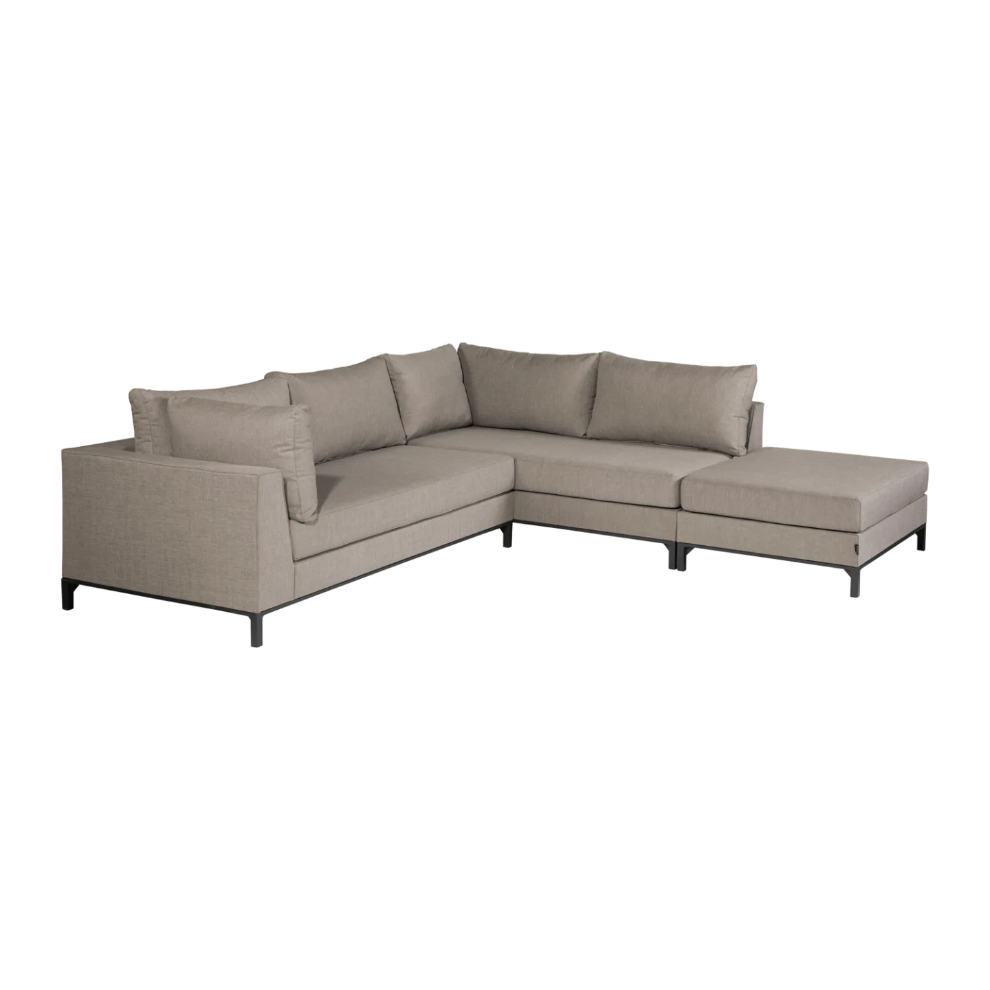 Schäslongsoffa 4-sits Sicilië Utomhus - Taupe