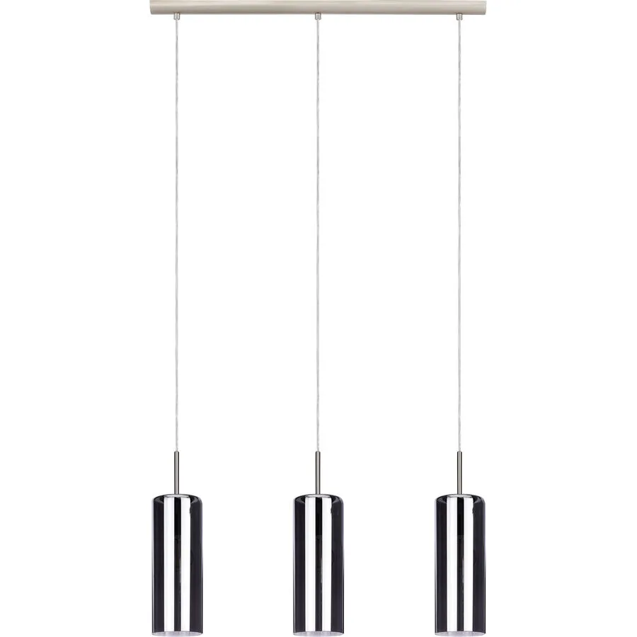 Eglo Pendellampe Selvino Grau Stahl 10 cm 110 cm - Farbe: Nickel matt
