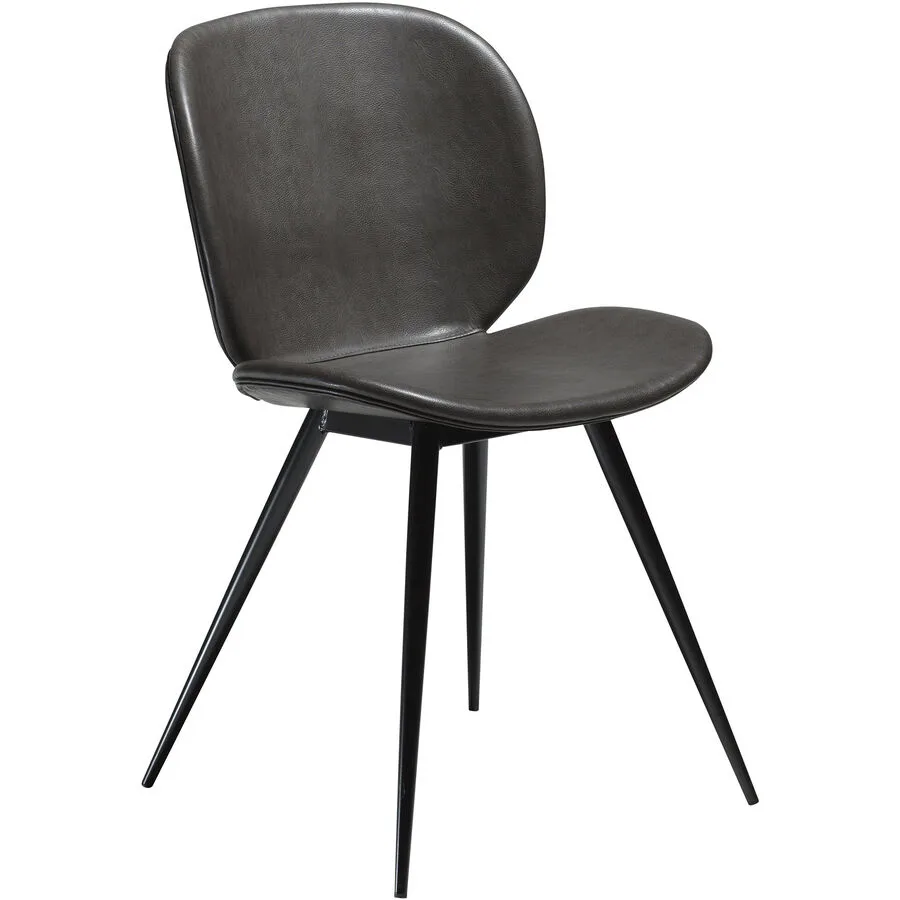 DAN-FORM Stuhl 2er-Set Cloud grau Kunstleder