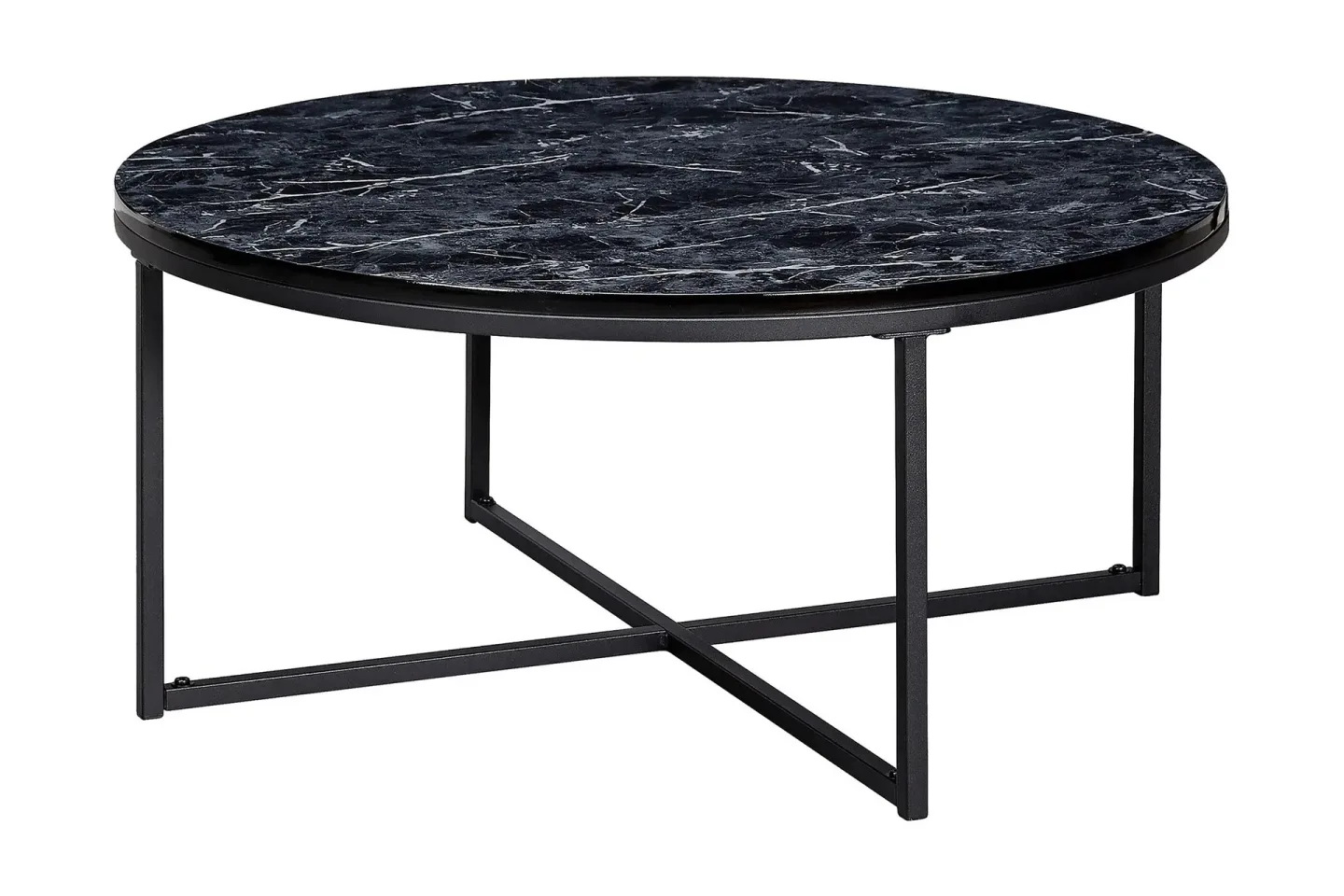 Willowdale Soffbord 80 cm Runt - Svart/Grå