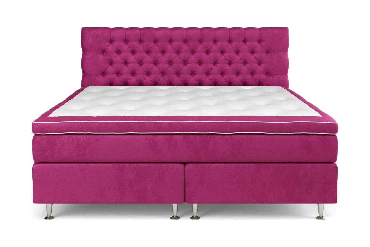 Celine Sängpaket 210x210cm - Rosa/Sammet