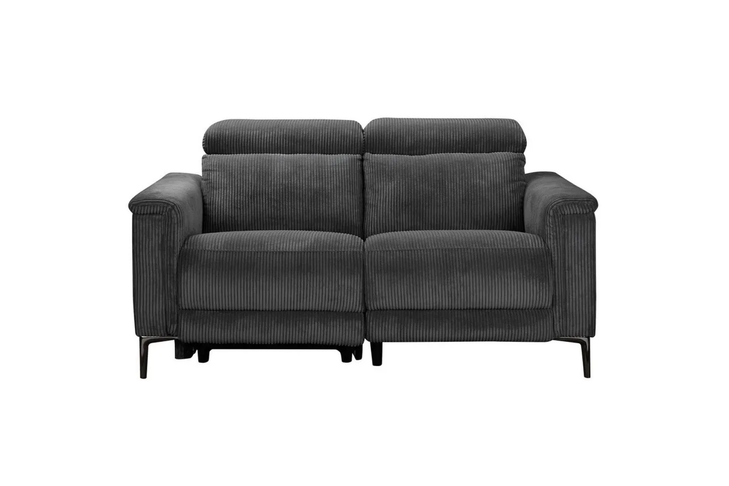 Reclinersoffa utan hörn Loft24 Lund Reclinersoffa 2-sits Grå -