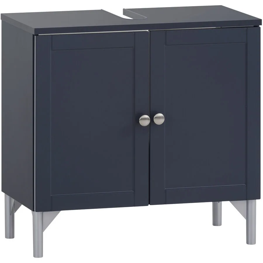 Waschbeckenunterschrank Jukka nachtblau Holzwerkstoff B 60.2 T 32 cm H 58.5 cm
