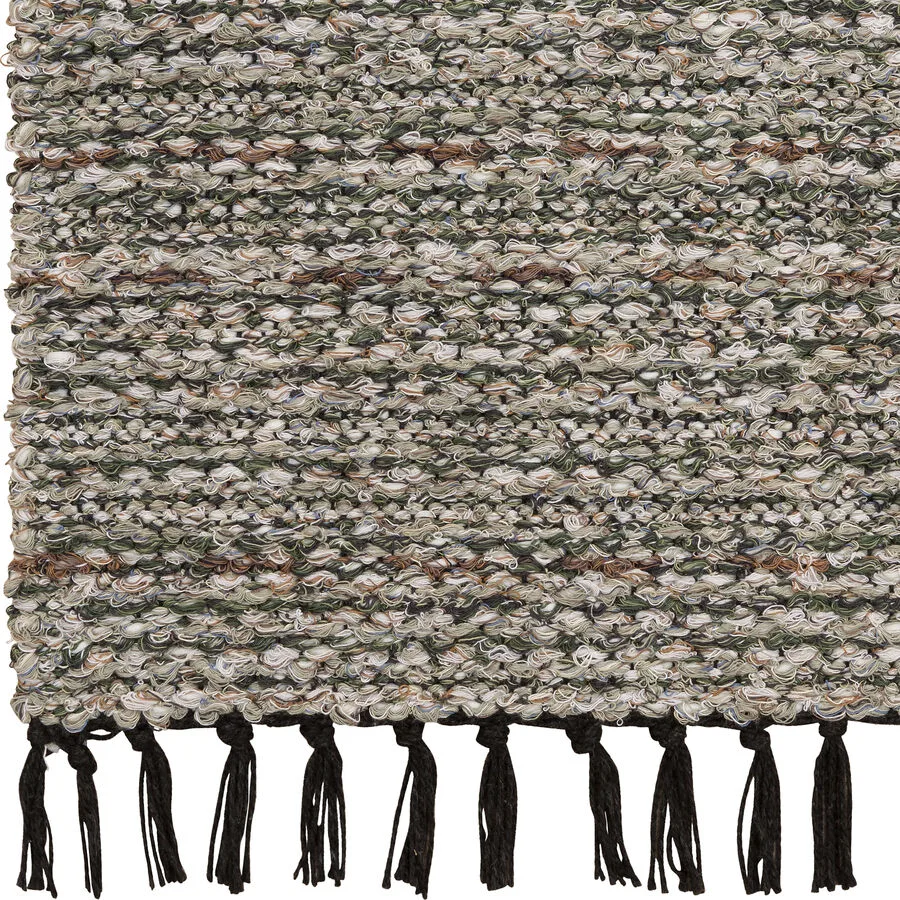 HORREDSMATTAN Teppich Tova grün Gefleckt/Meliert Polyester/Baumwolle 170 x 250 cm