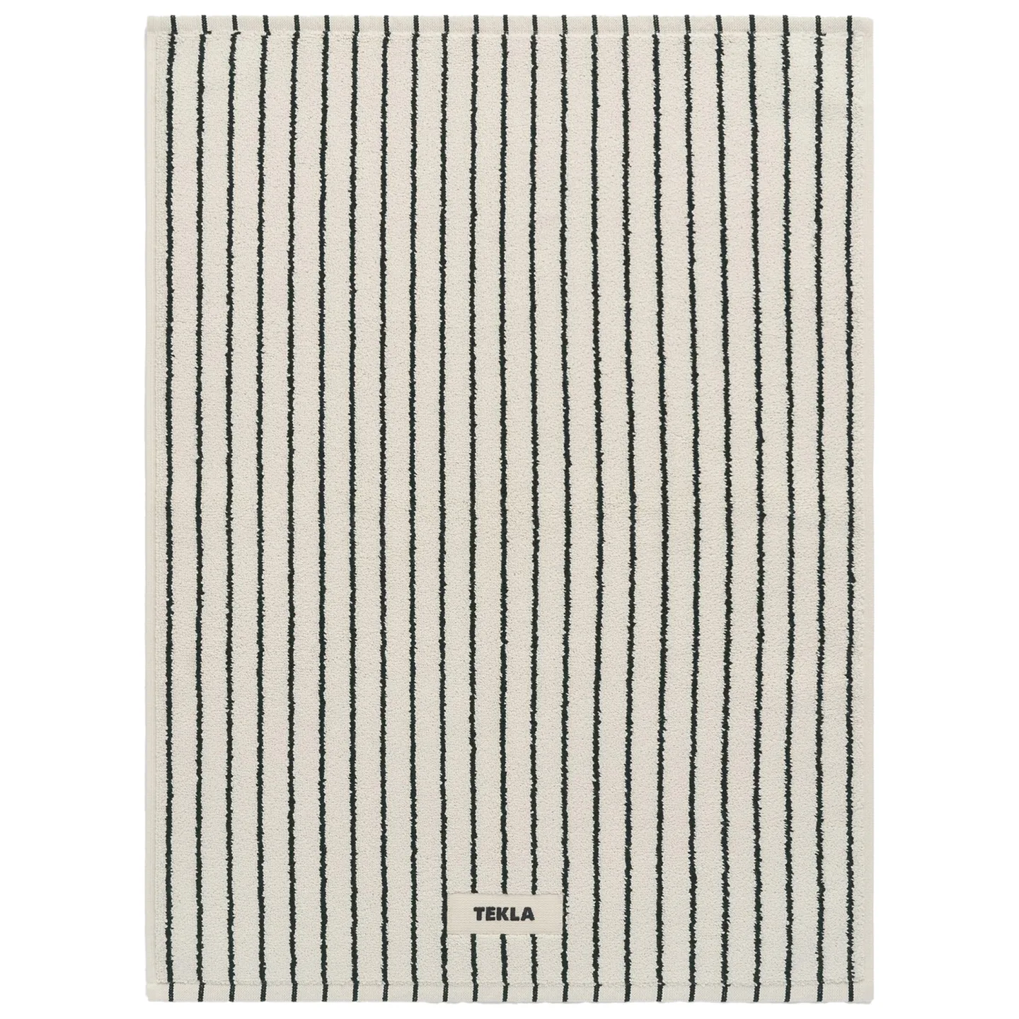 Tekla - Terry Racing Green Stripes badrumsmatta 50 x 70 cm - Bomullsmattor