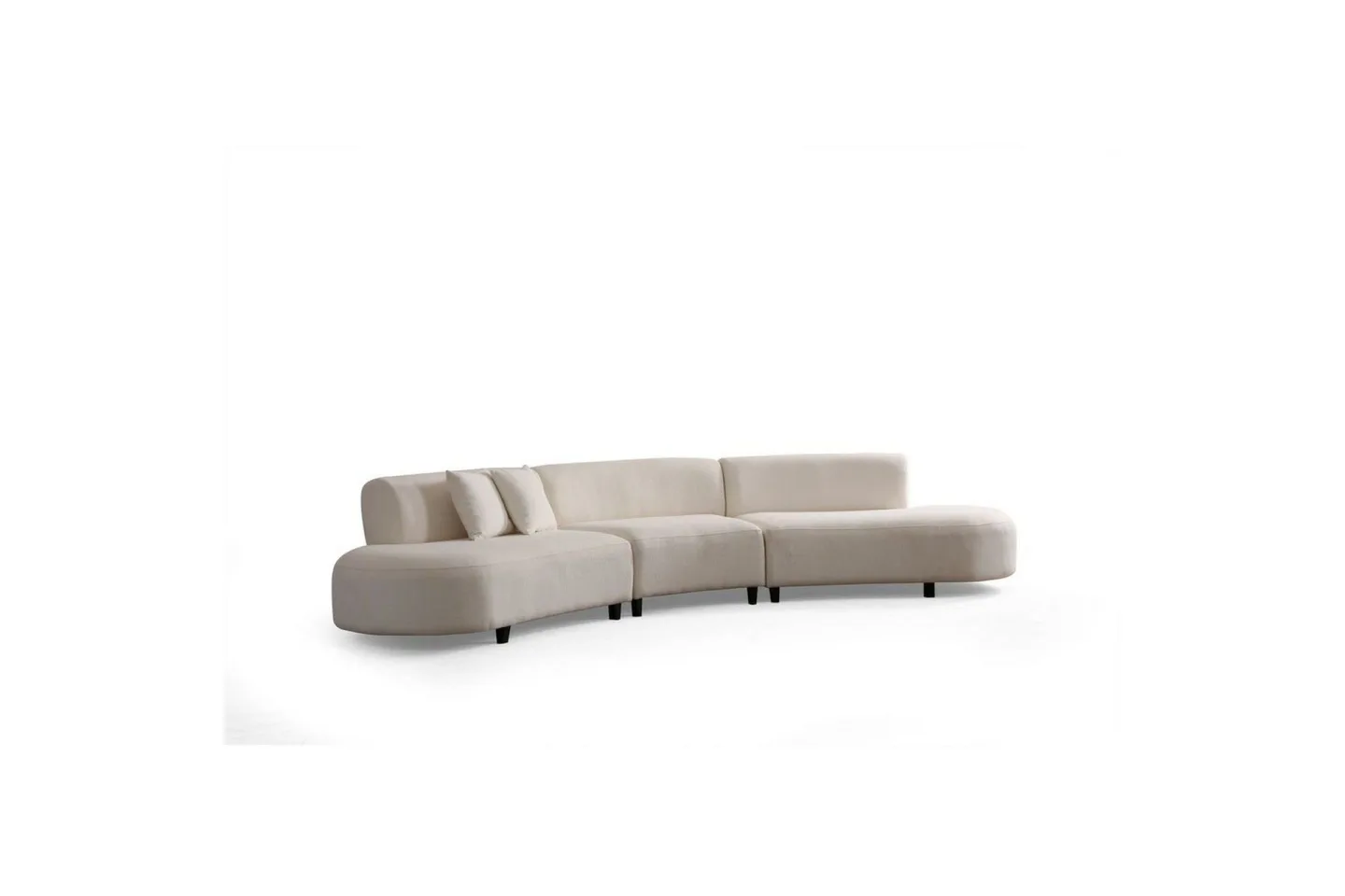 Dariya Svängd Soffa 4-sits - Cream