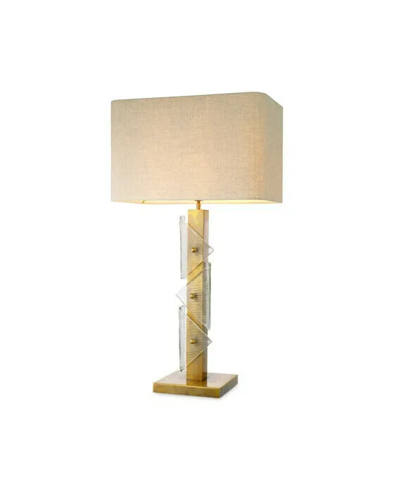 Mirabella bordlampe antik messing