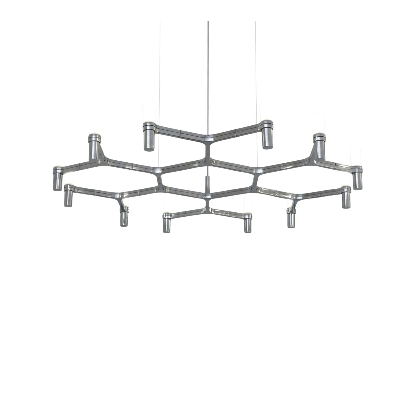 Nemo Lighting - Crown Plana Minor - Polished - Takkronor - Jehs + Laub - Silver