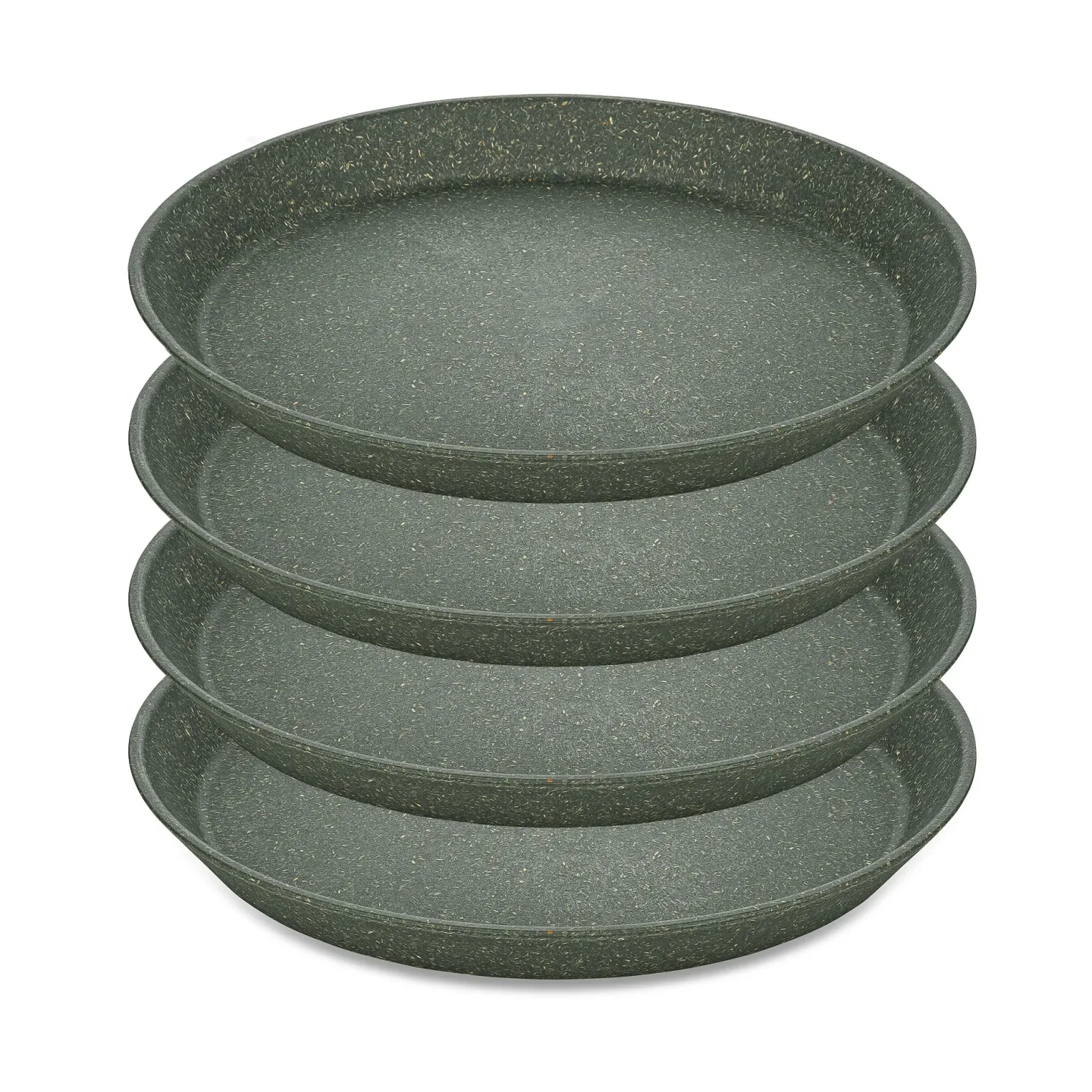 Koziol Connect kleiner Teller Ø20,5cm 4er Pack Nature ash grey