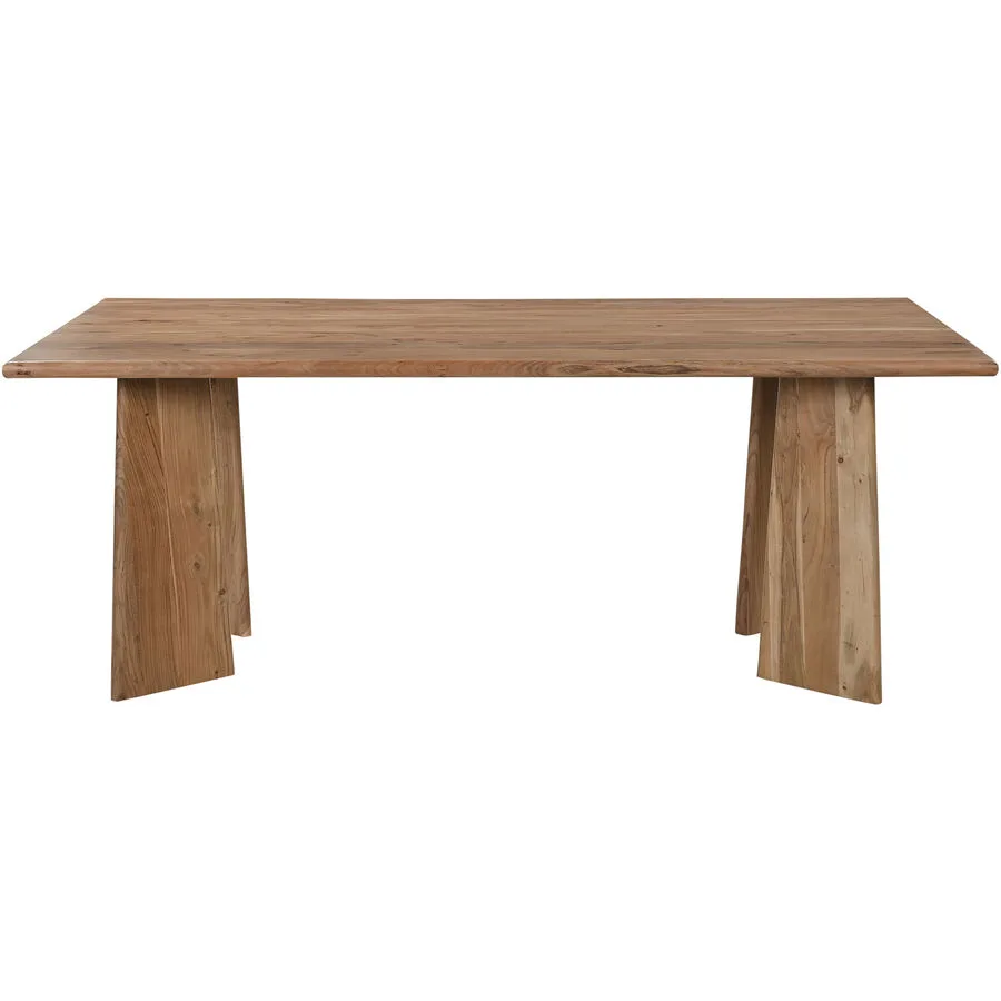 Tisch Acacia Braun Holz 200 cm - Farbe: Akazie natur