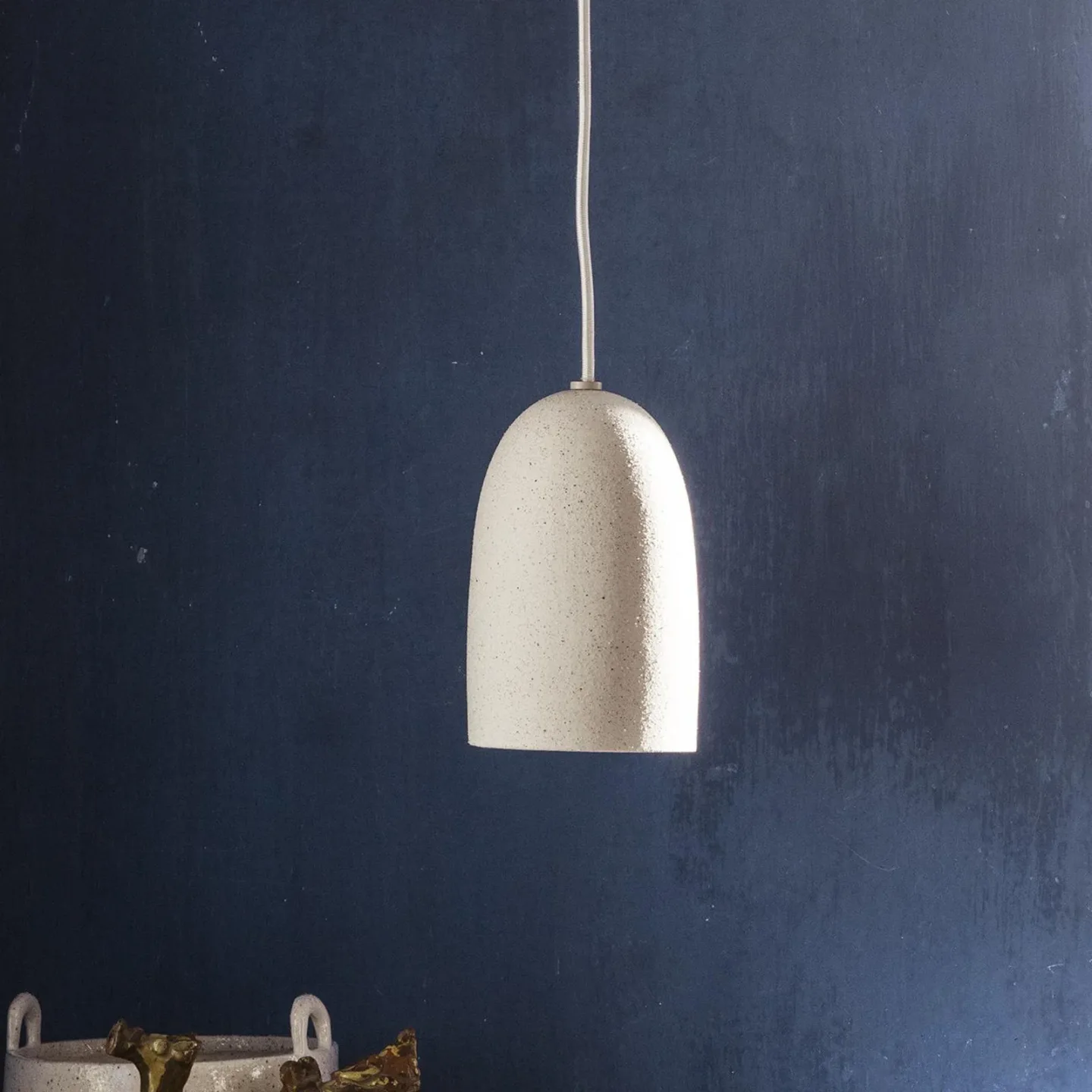 Speckle Pendelleuchte Small Off-White - Ferm Living - Wohnzimmer - Design - Keramik - Einflammig