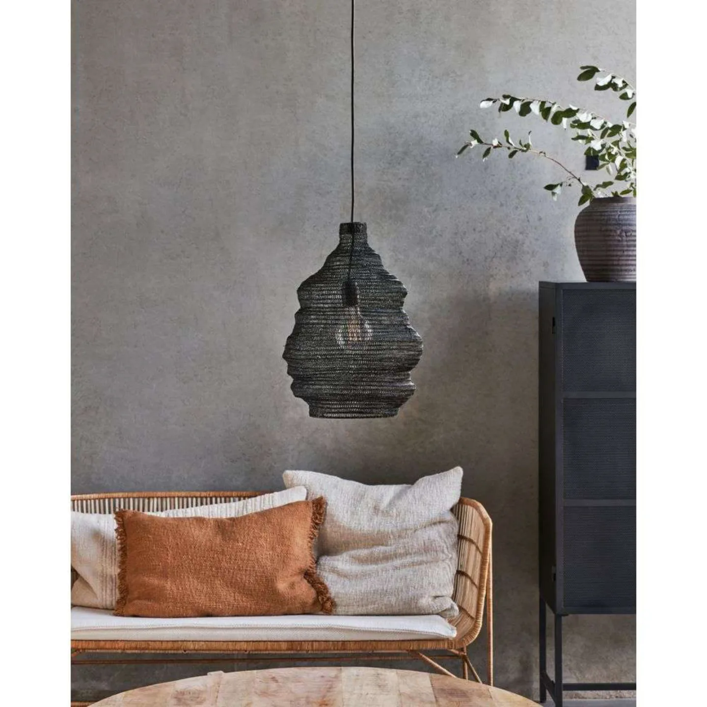 Mesh Pendelleuchte Ø30 Black - House Doctor - Esszimmer - Metall