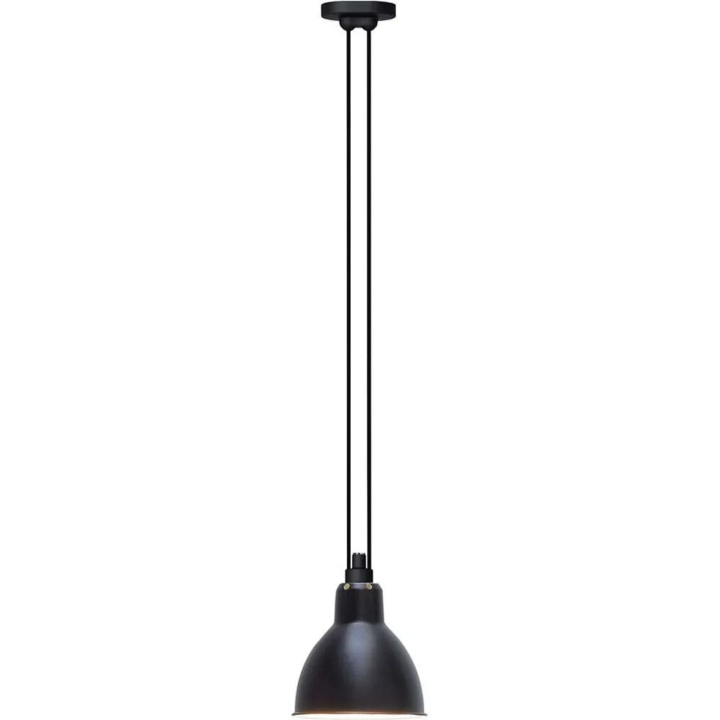 322 L Pendelleuchte Round Black - Lampe Gras - Wohnzimmer - Metall