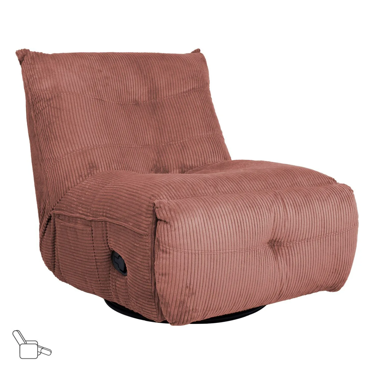 Recliner vilstol Selor med manuell mekanism - rosa