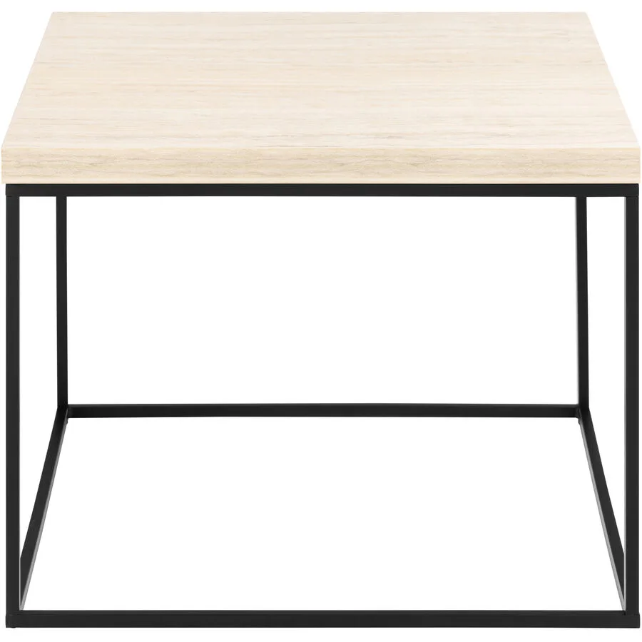 Salontisch Simpson beige Mischholz (MDF) B 60 T 60 cm