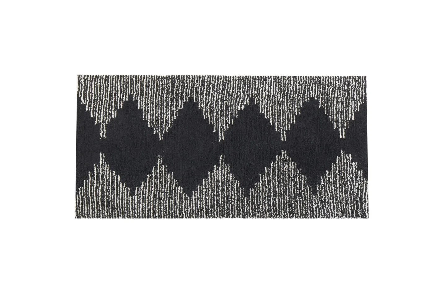 Bathinda Ryamatta 80x150 cm - Svart/Vit