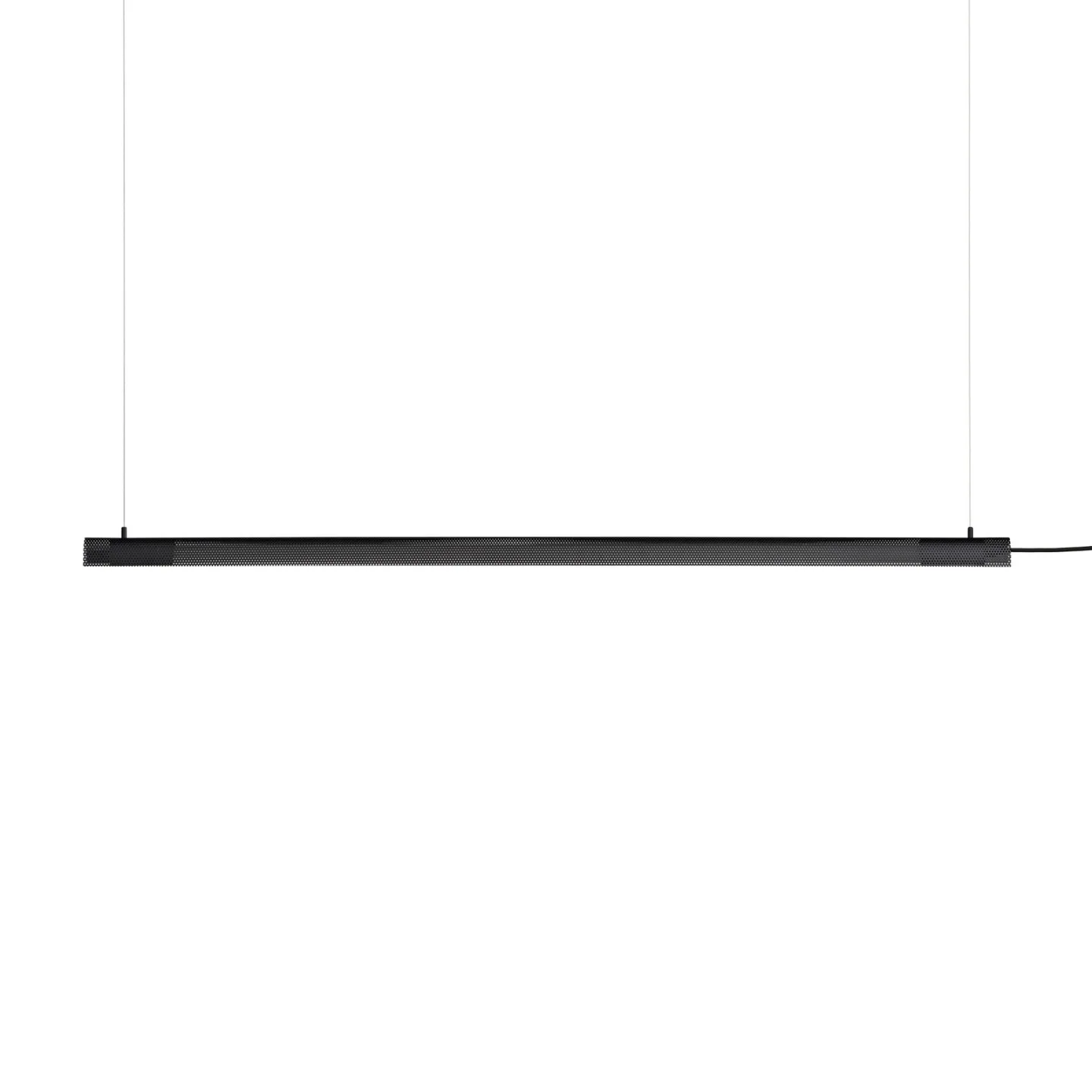 Radent hengelampe, svart, lengde 138 cm, stål, G13 - GEJST - Spisestue - Metall - Med en lyskilde
