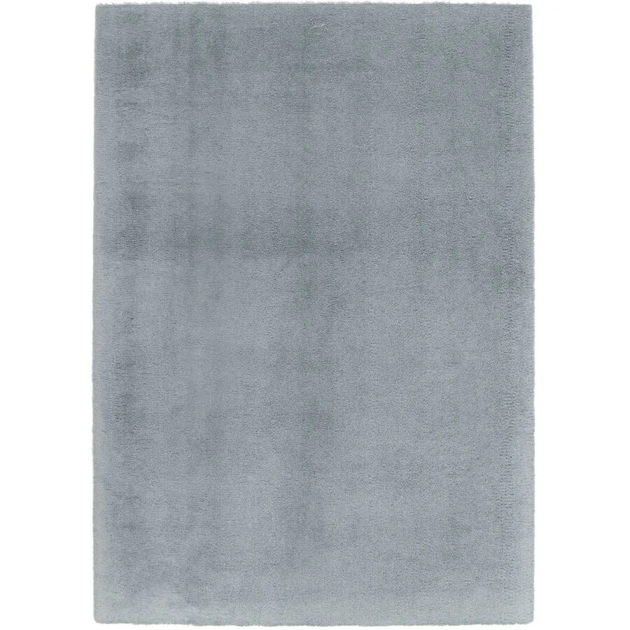 Teppich Reno Hellblau Einfarbig Recyceltes PET 60 x 115 cm