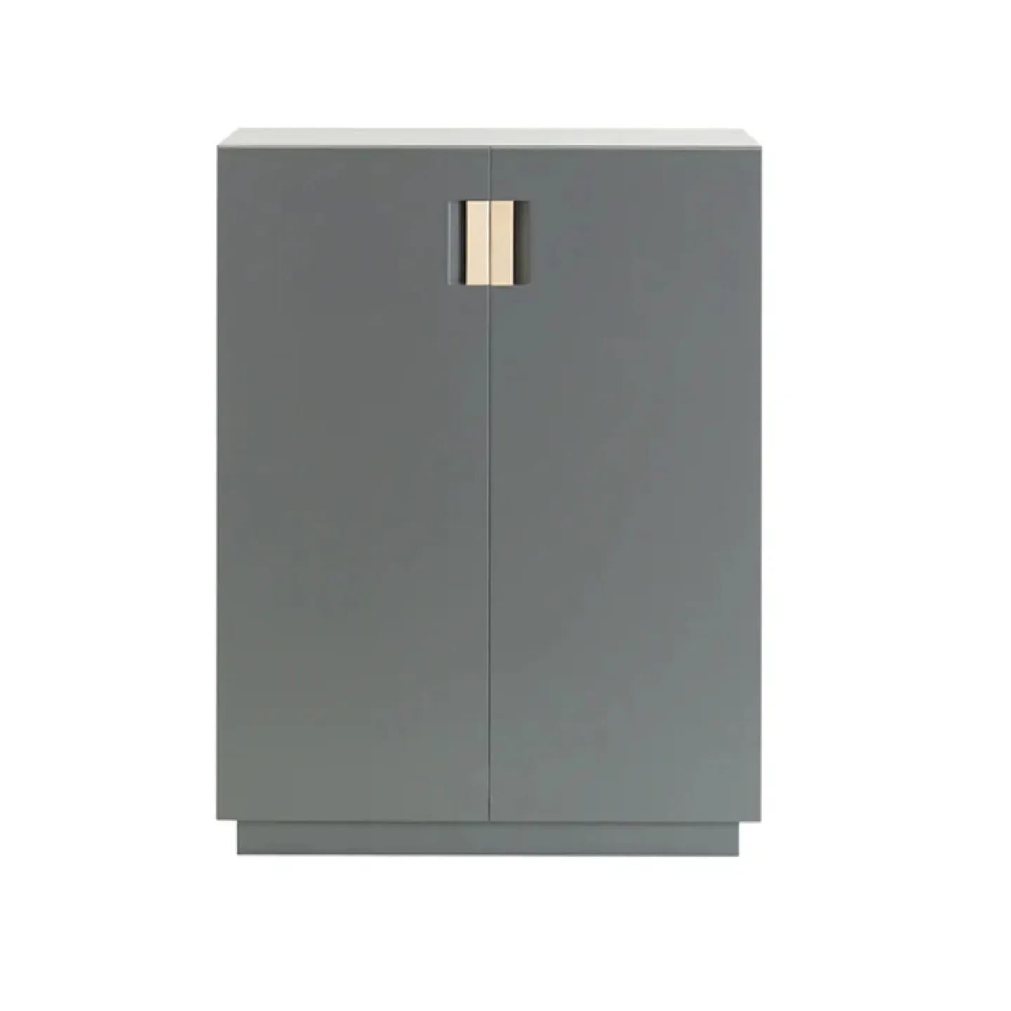 Asplund - Frame 80 High Covered Doors - Storm Grey / Natural Leather - Skåp och vitrinskåp - Anya Sebton & Eva Lilja Löwenhielm 2011 - Grå - Läder