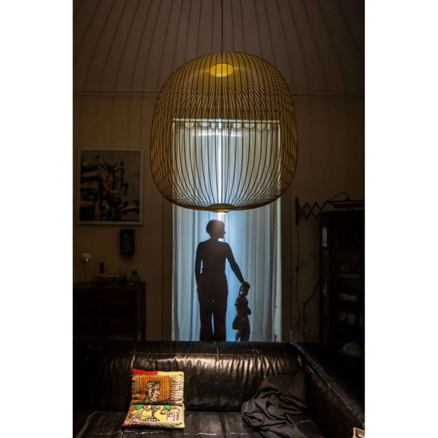 Spokes 2 Large LED Taklampa Dimbar Koppar - Foscarini - Metall