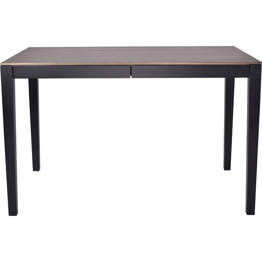 Schreibtisch Oscar nussbaum, schwarz Holz, MDF B 120 T 70 cm
