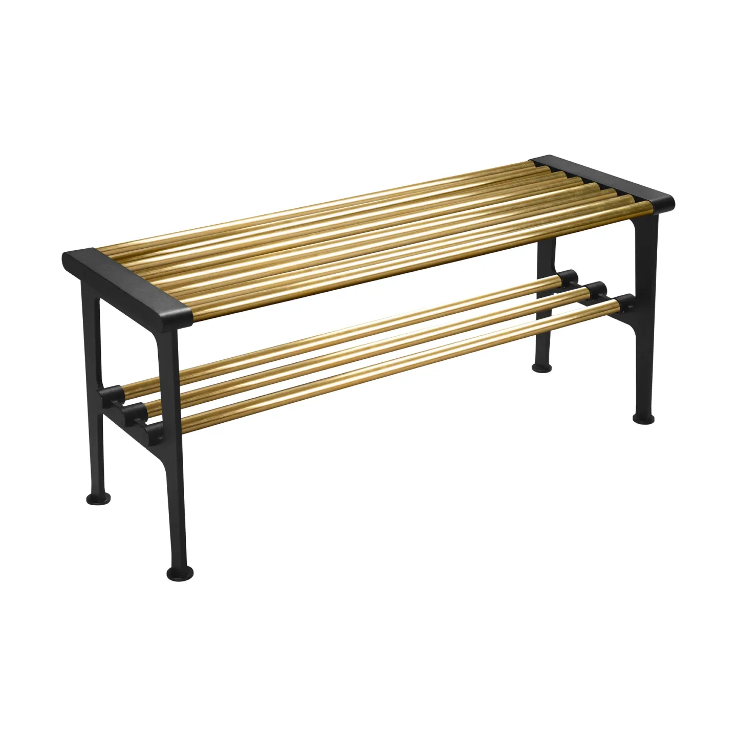 Essem Design Nostalgi bänk 100 cm Mässing-svart