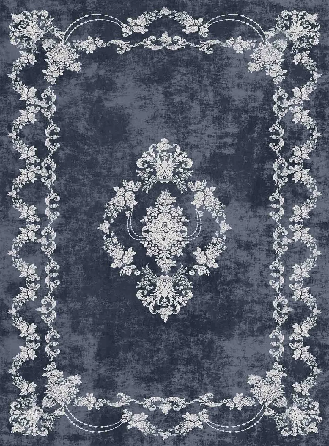 Wilton-teppe - Nefta (sort) (Størrelse: 200 x 280 cm)