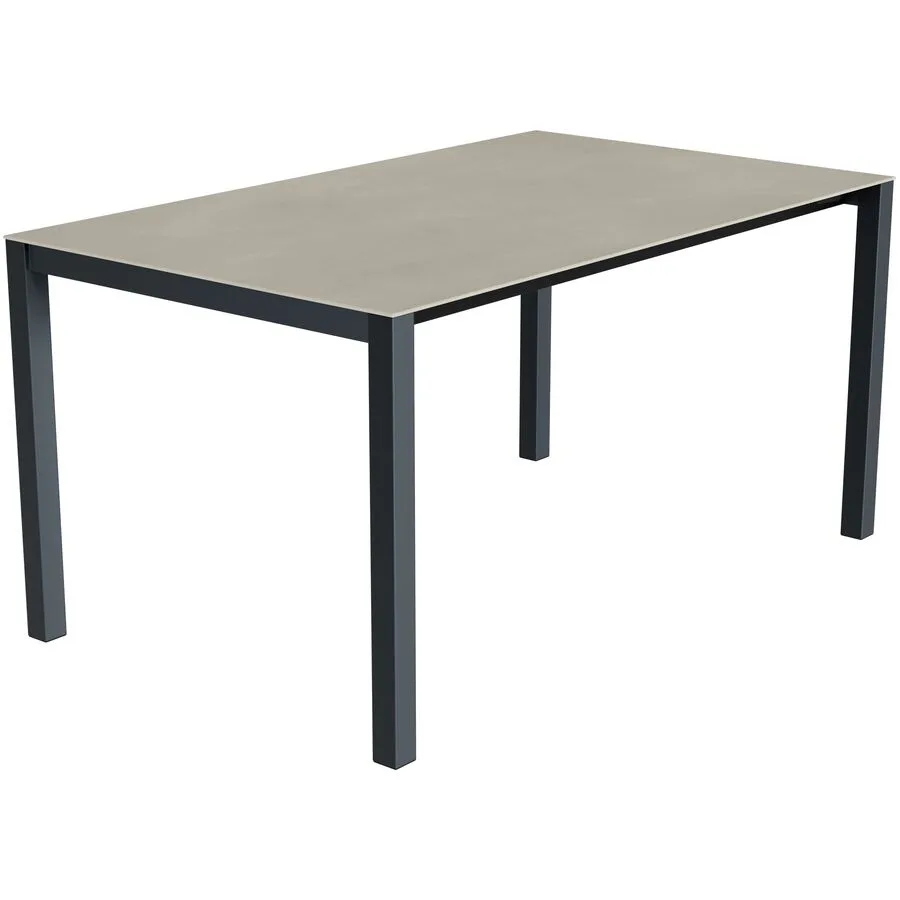 Gartentisch ausziehbar Campo Grande anthrazit / Grigio Keramik/Stahl B 150 T 90 cm - Möbel Konfigurator: Traummöbel individuell zusammenstellen