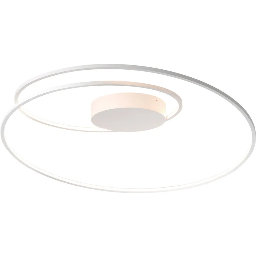 Bopp Deckenlampe At Weiss Aluminium 70 cm 20 cm - LED - Lichtfarbe: Extra warmweiss - LED Energiesparlampen