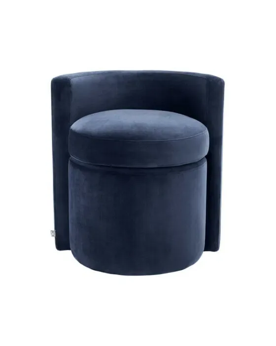 Arcadia Armchair Velvet Roche Midnight Blue