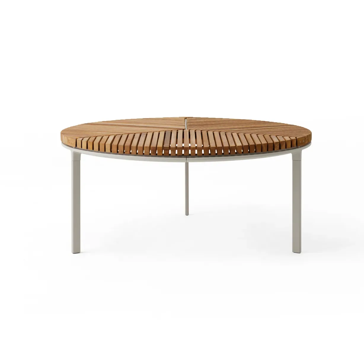 Vipp Vipp716 Open-Air soffbord Ø90 cm Teak- grey