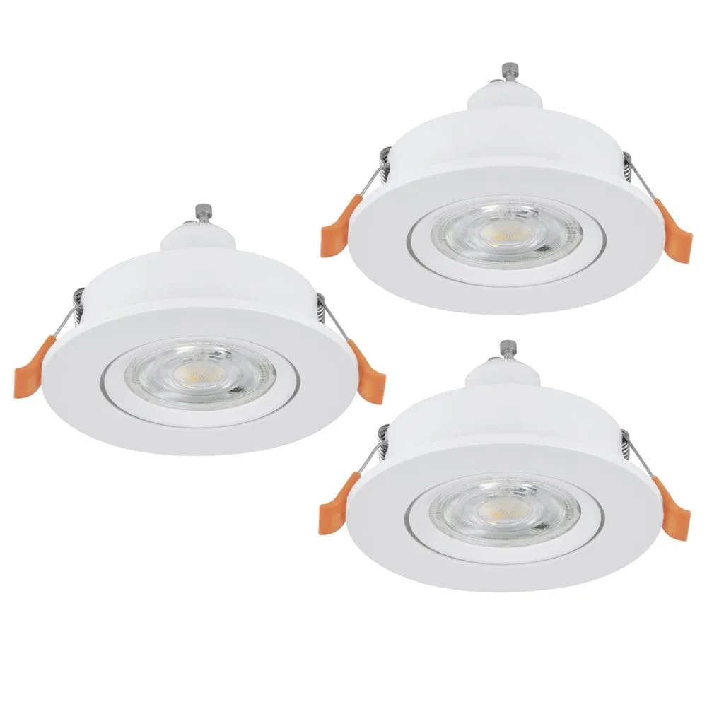 Infälld Lampa Barranco 90 mm 4000K Set om 3 - Vit
