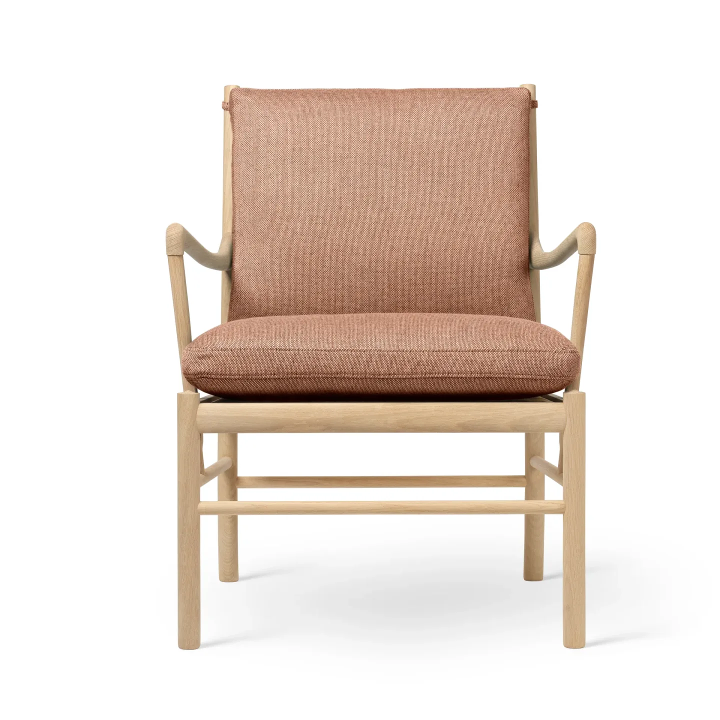 Carl Hansen & Søn OW149 Colonial chair fåtölj Re-wool 0568-såpad ek