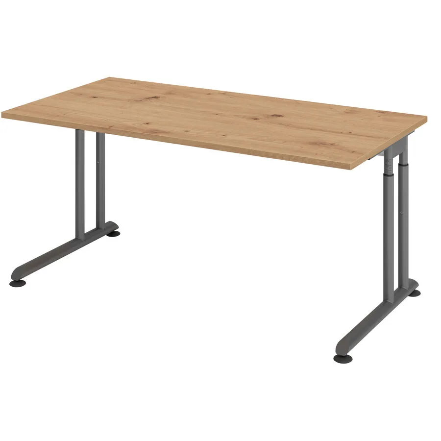 Schreibtisch Office Asteiche Holzwerkstoff B 160 T 80 cm