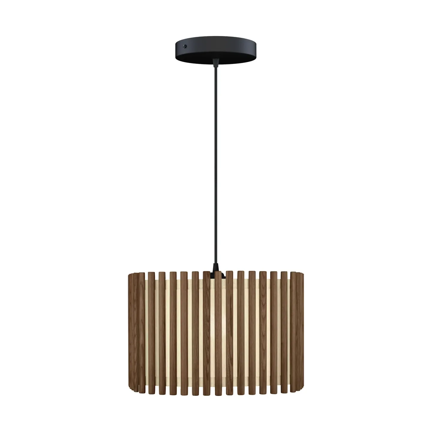 Umage Komorebi pendel large Square dark oak-Svart