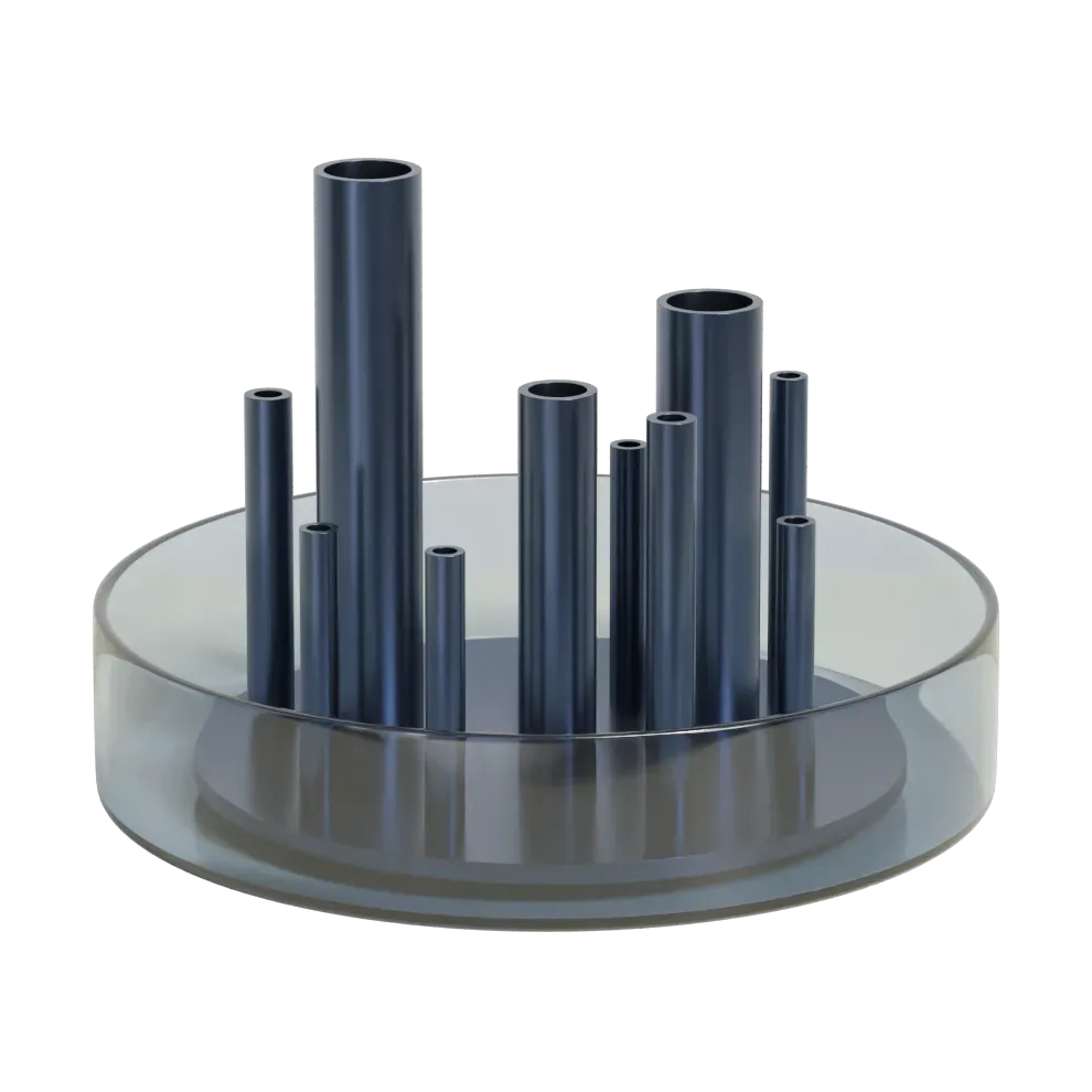 Fritz Hansen Ikeru low Vase Dusk blue