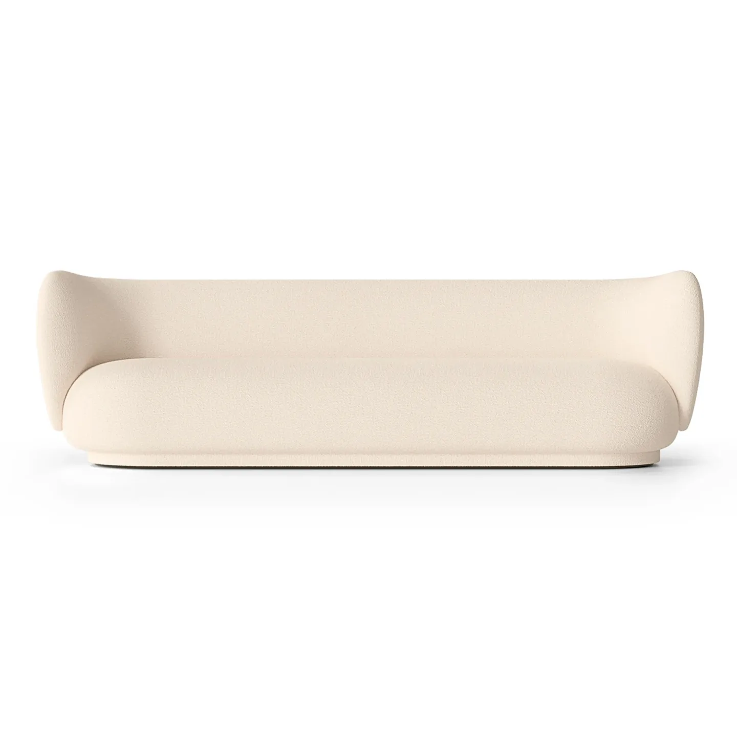 Ferm Living Rico Sofa bouclé 4-Sitzer Wool bouclé offwhite
